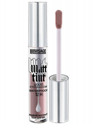 Жидкие тени для век Matt tint waterproof 12H, стойкие, матовые LUXVISAGE 