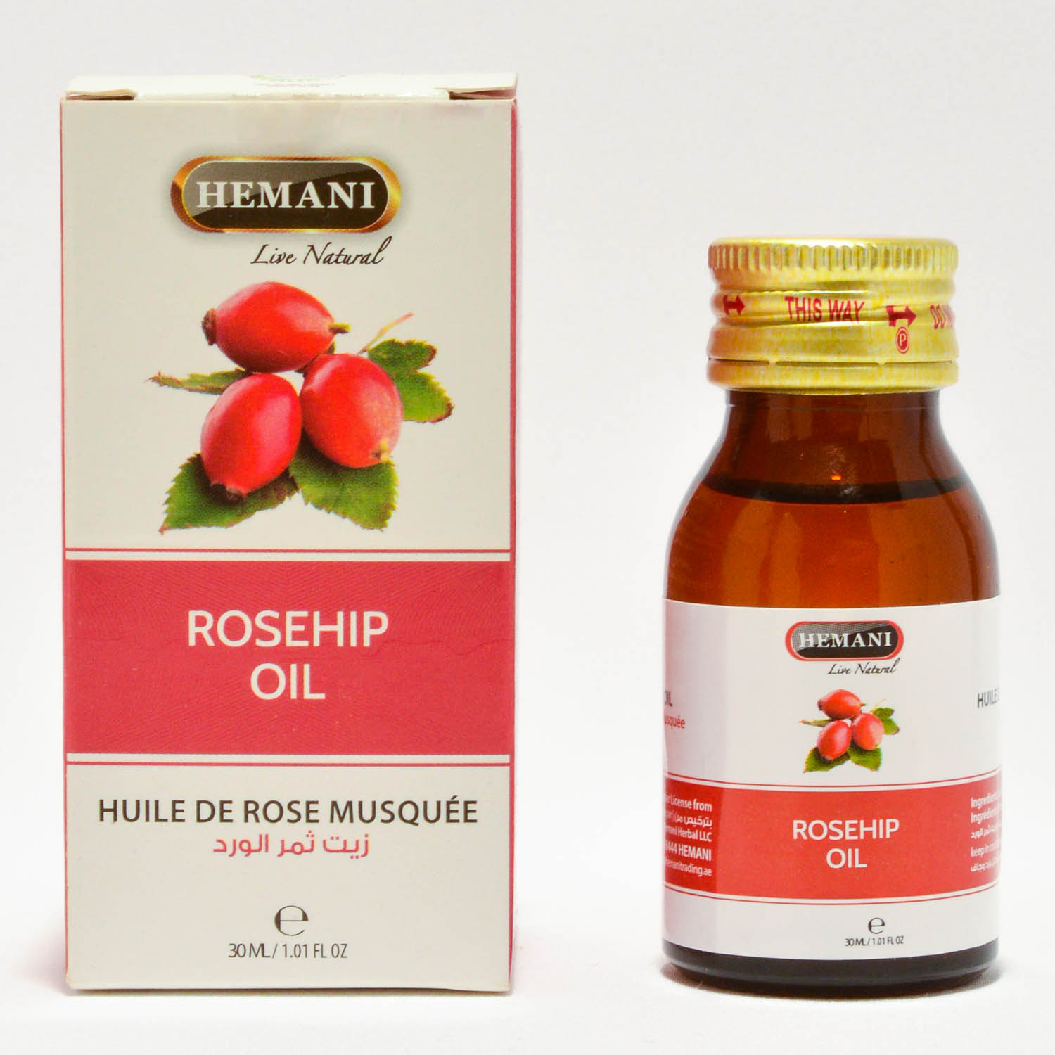 Масло Шиповника | Rosehip oil (Hemani) 30 мл