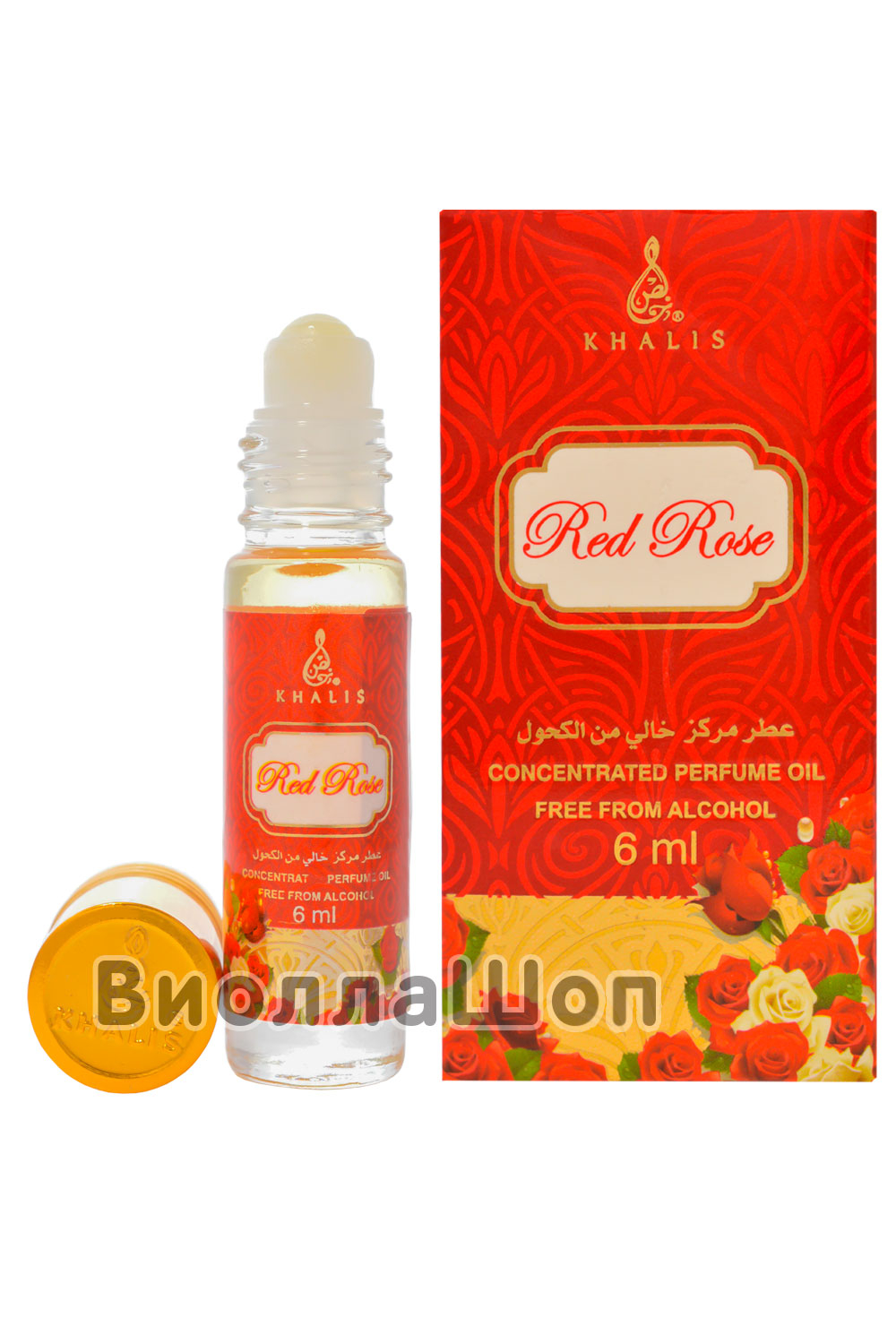 Арабские духи Red Rose (Khalis Perfumes) 6 мл