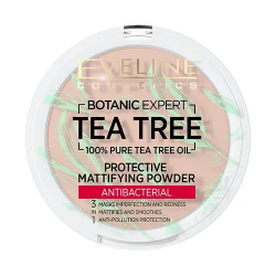 Пудра компактная для лица BOTANIC EXPERT 3 в 1 антибактериальная матирующая EVELINE 