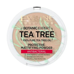 Пудра компактная для лица BOTANIC EXPERT 3 в 1 антибактериальная матирующая EVELINE 