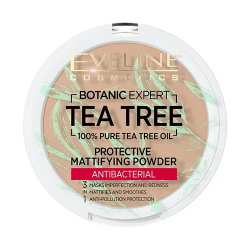 Пудра компактная для лица BOTANIC EXPERT 3 в 1 антибактериальная матирующая EVELINE 