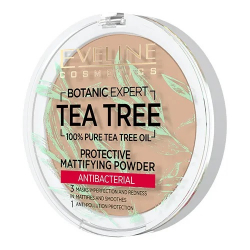 Пудра компактная для лица BOTANIC EXPERT 3 в 1 антибактериальная матирующая EVELINE 