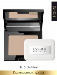 Пудра для лица бархатистая компактная Beauty Line Eveline, 9 гр