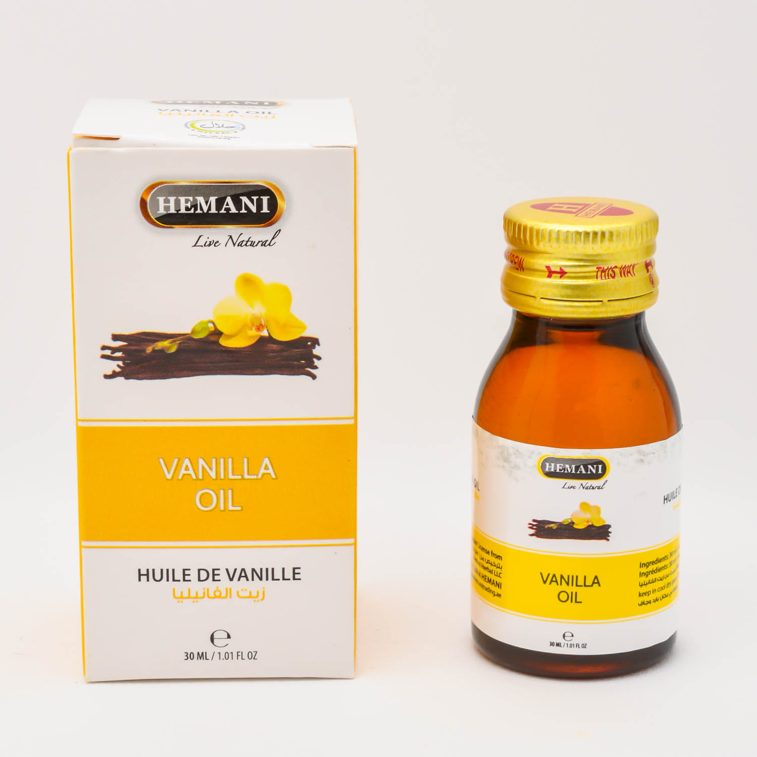 Масло Ванили | Vanilla Oil (Hemani) 30 мл