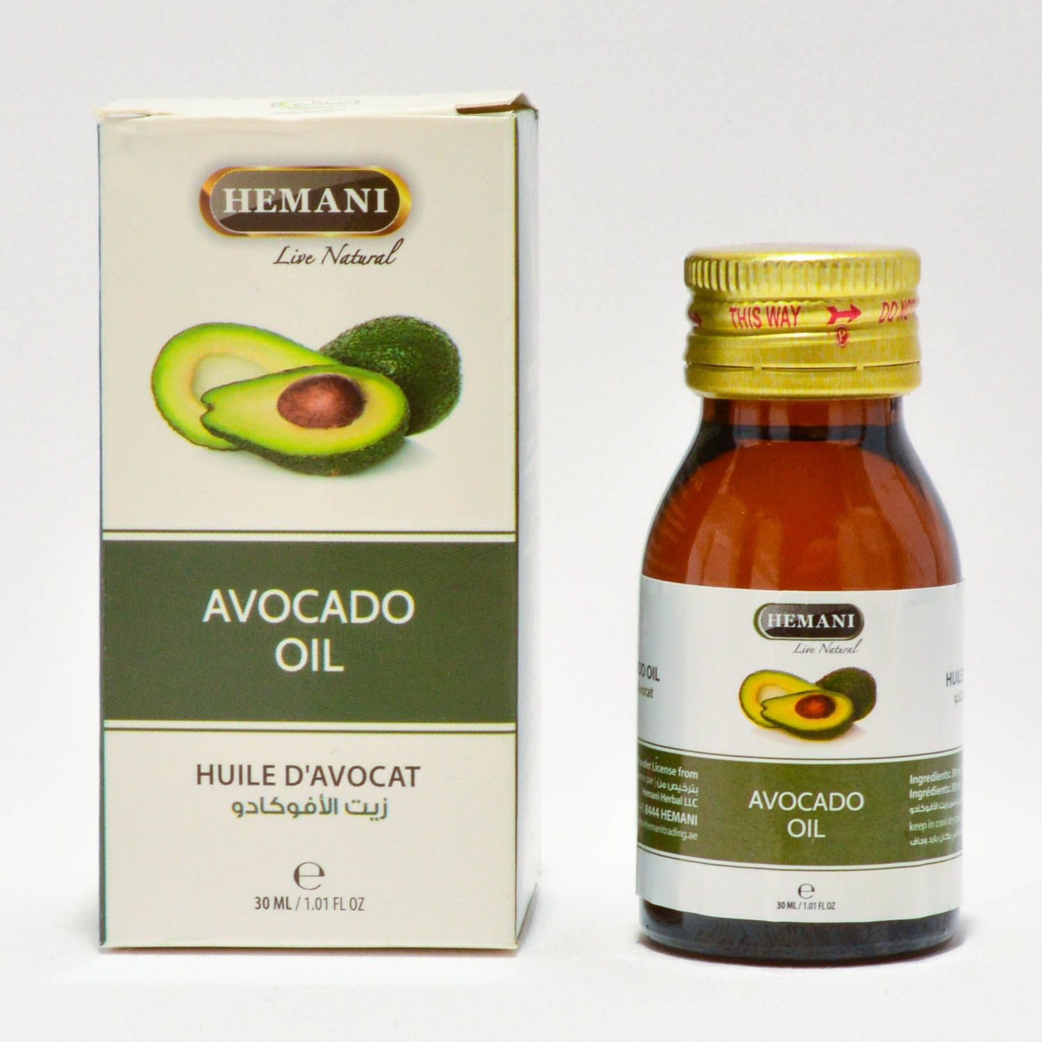 Масло Авокадо | Avocado Oil (Hemani) 30 мл