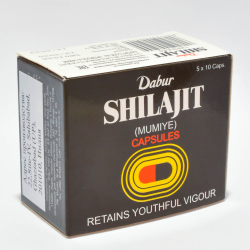 Мумие (шиладжит) shilajit (Dabur), 50 капсул по 265 мг