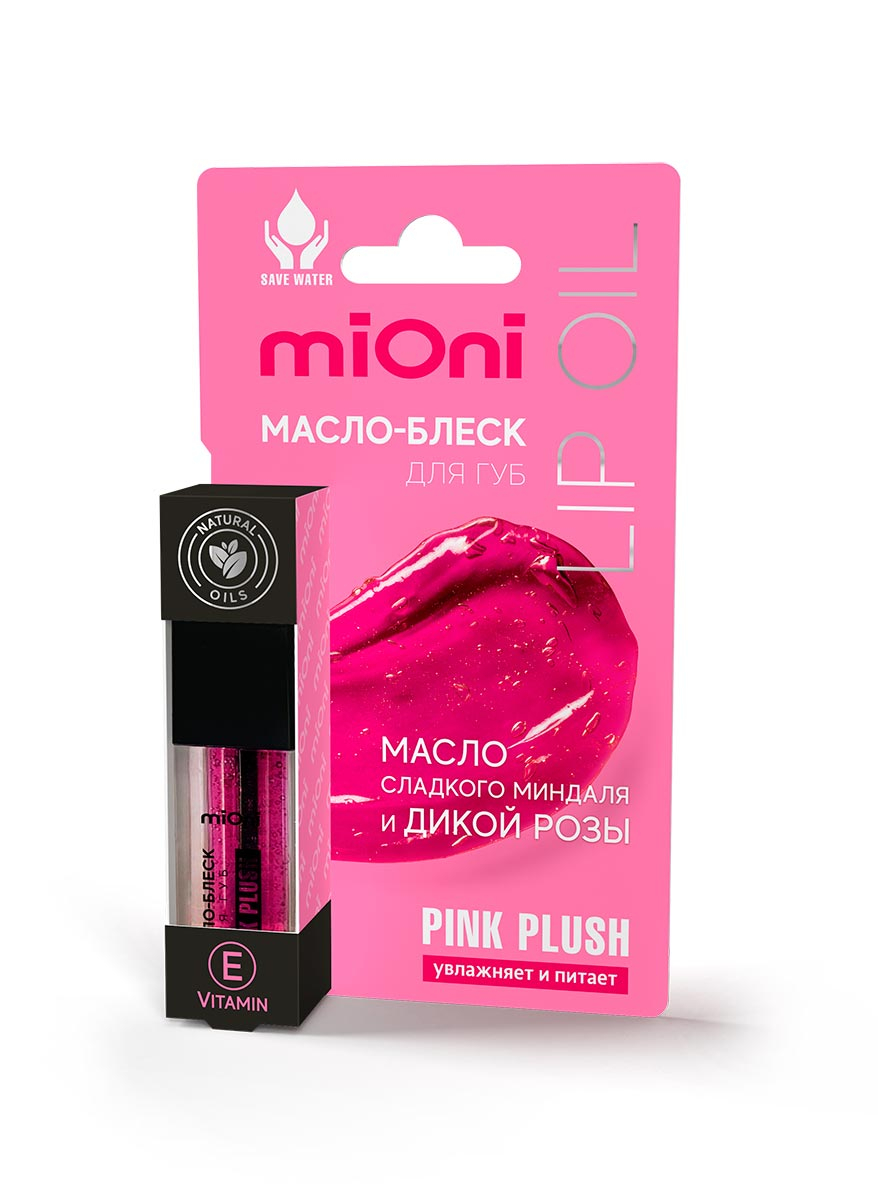 Масло-блеск для губ PINK PLUSH MIONI