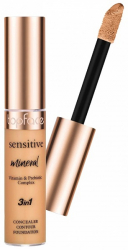 Консилер минеральный "Sensitive Mineral 3 in 1 Concealer" Vitamin&Prebiotic Complex TopFace PT471