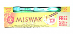 Зубная паста Miswak Gold с мисваком (Dabur), 190 гр. в комплекте с зубной щеткой