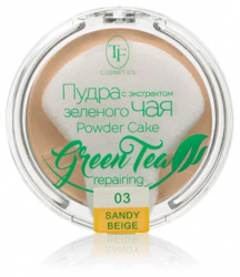 Пудра компактная с экстрактом зелёного чая Green Tea repairing Powder Cake CTP 16