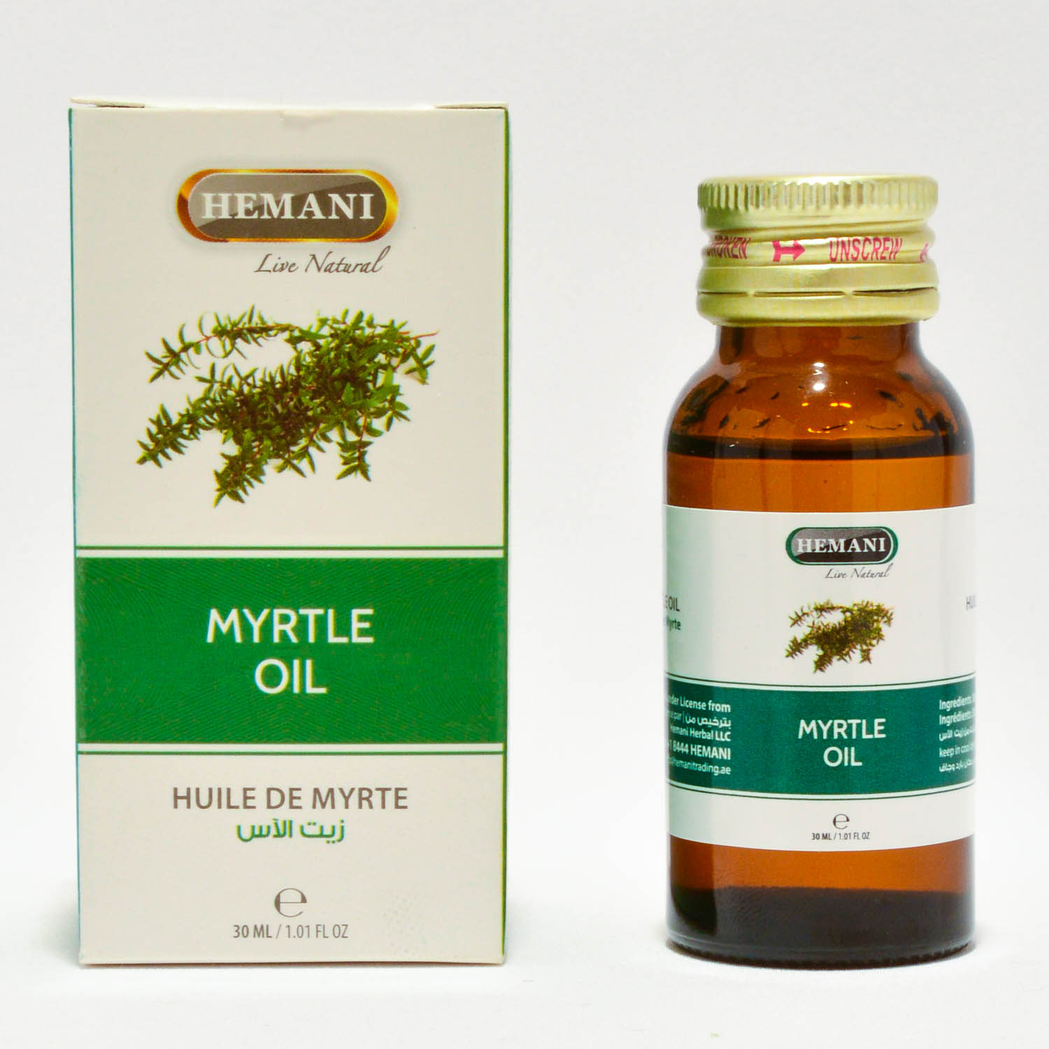 Масло Мирта | Myrtle Oil (Hemani) 30 мл