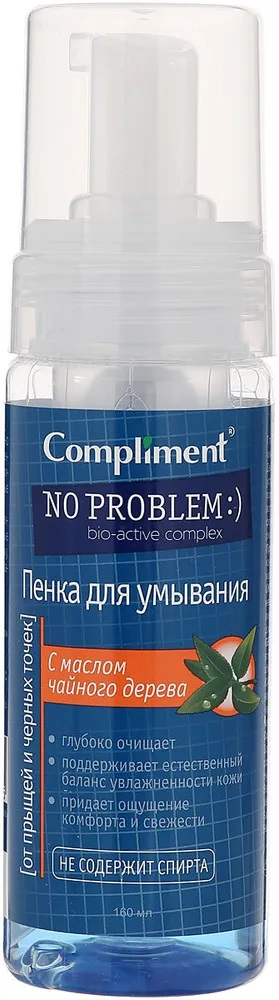 Compliment Пенка для умывания с маслом чайного дерева No Problem, 150 мл