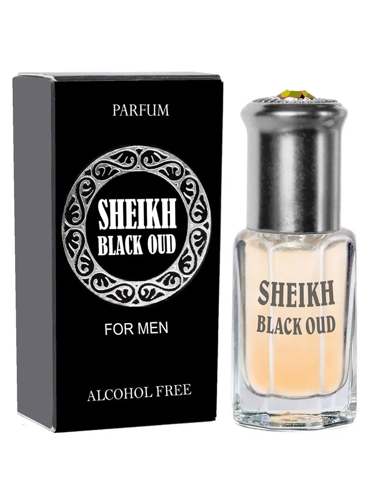 Парфюм Масло / 6 мл Al Sheikh -Black Oud муж / Шейх Черный Уд