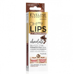 EVELINE Блеск для увеличения объёма губ OH! MY LIPS LIP MAXIMIZER Шоколад, 4,5мл