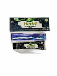 Зубная паста Herbl Expert Whitening с Углем + зубная щетка, (Dabur), 150 гр