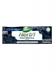 Зубная паста Herbl Expert Whitening с Углем + зубная щетка, (Dabur), 150 гр