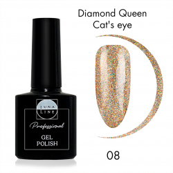 Гель-лак  для ногтей Luna Line Diamond Qween Cats eye