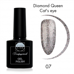 Гель-лак  для ногтей Luna Line Diamond Qween Cats eye