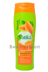 Шампунь VATIKA Moisture Treatment / "Увлажняющий" (миндаль и мед, хна, йогурт), 400 мл