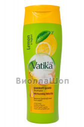 Шампунь VATIKA Dandruff Guard / "Против перхоти" (лимон, йогурт, масло чайного дерева), 400 мл