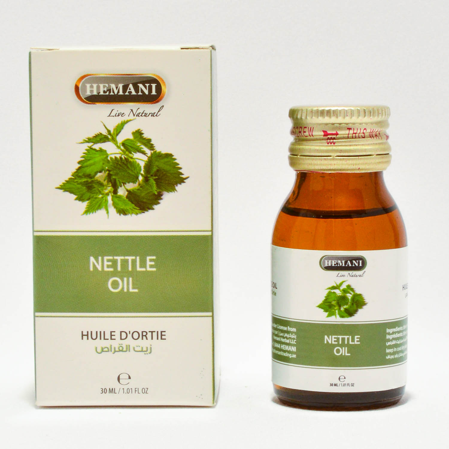 Масло Крапивы | Nettle Oil (Hemani) 30 мл